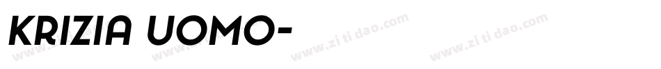 Krizia Uomo字体转换